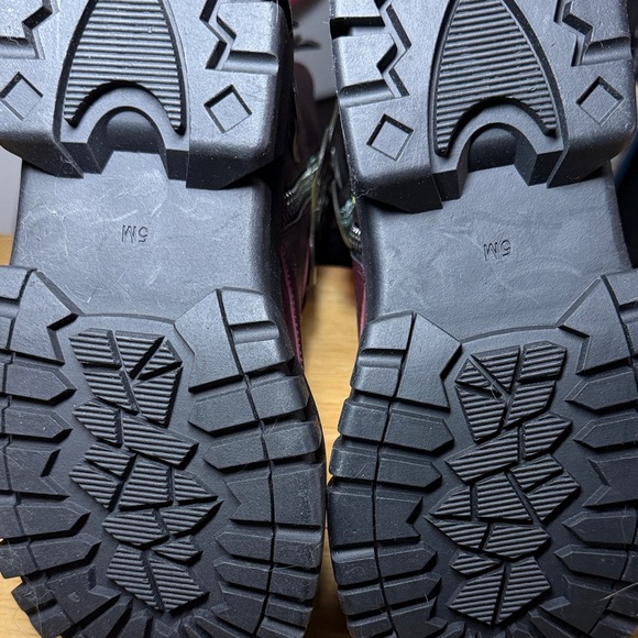 Dolls Kill/Current Mood  Burgundy Butterfly Lace-Up Boots size 5 in Women’s - Picture 6 of 9